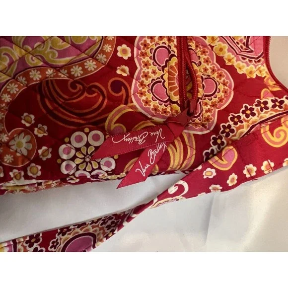 Vera Bradley Pink Paisley Purse Crossbody Shoulder Bag - Picture 3 of 8
